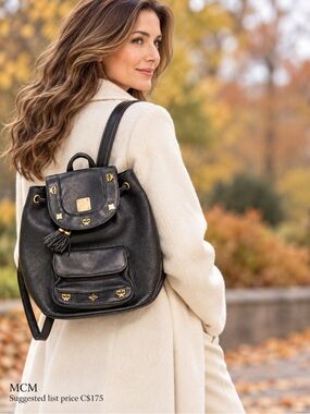 MCM Leather Backpack